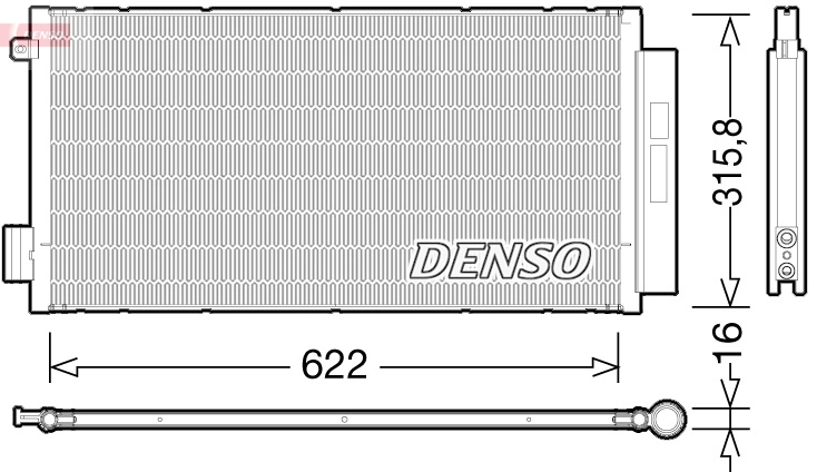 Конденсатор кондиционер DENSO DCN09044