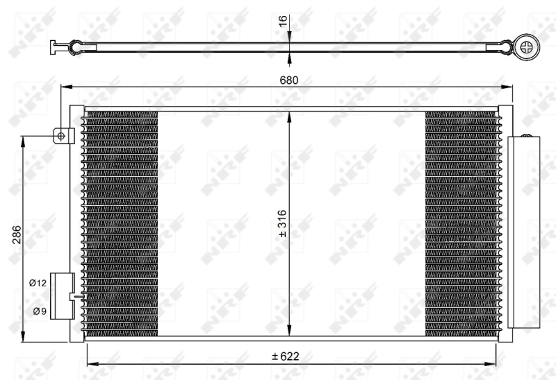 Конденсатор кондиционер easy fit NRF 350061