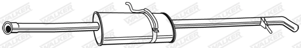 Глушитель выхлопных газов конечный WALKER PRODUCTS 23123