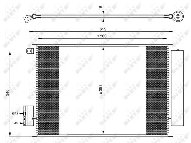 Конденсатор кондиционер easy fit NRF 350065