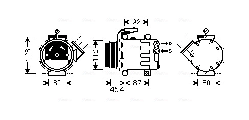 Компрессор кондиционер AVA QUALITY COOLING FTK366