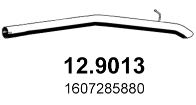 Труба выхлопного газа ASSO 12.9013
