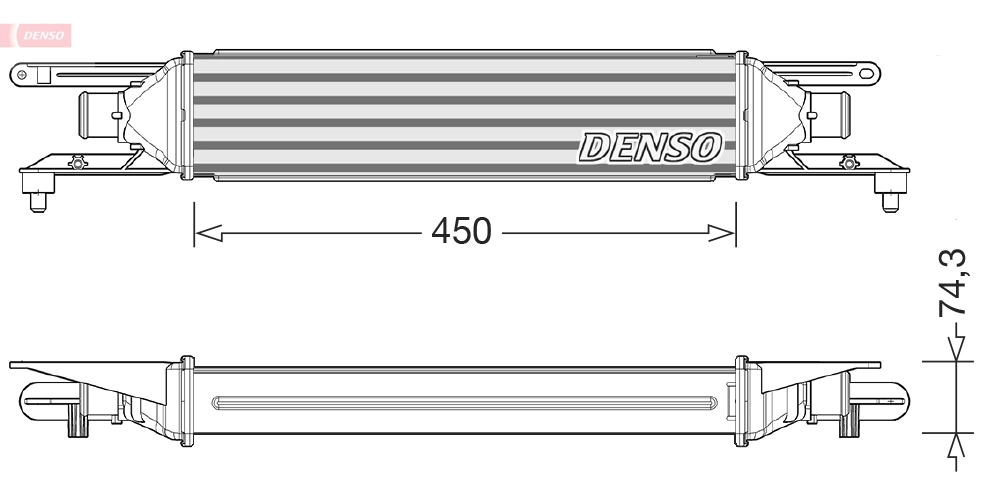 Интеркулер DENSO DIT01007