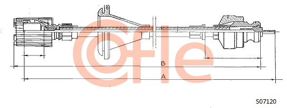 Тросик спидометра COFLE S07120
