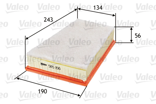 Воздушный фильтр VALEO 585156