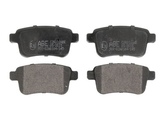 Комплект тормозных колодок дисковый тормоз ABE C2R012ABE