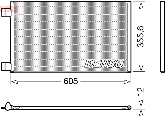 Конденсатор кондиционер DENSO DCN23041