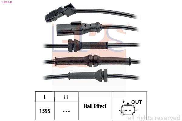 Датчик частота вращения колеса made in italy - oe equivalent EPS 1.960.145