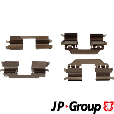 Комплектующие колодки дискового тормоза jp group