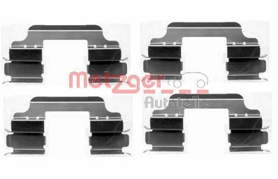 Комплектующие колодки дискового тормоза greenparts METZGER 109-1648