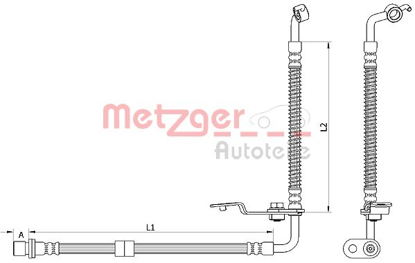 Тормозной шланг METZGER 4110879