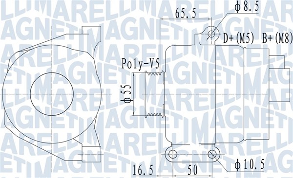Генератор MAGNETI MARELLI 063732070010