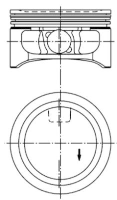 Поршень KOLBENSCHMIDT 94912600