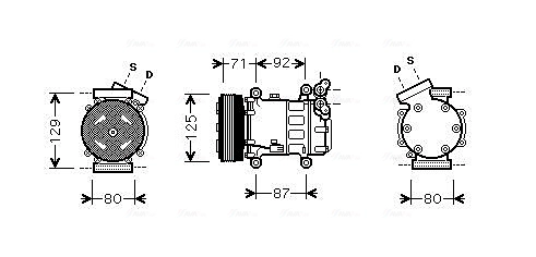 Компрессор кондиционер AVA QUALITY COOLING RTAK401