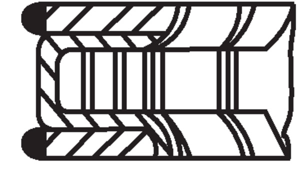 Комплект поршневых колец MAHLE/KNECHT 015 61 N1