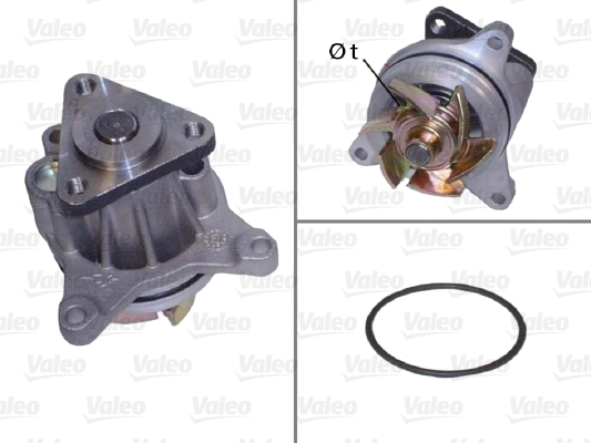Водяной насос охлаждение двигателя VALEO 506694
