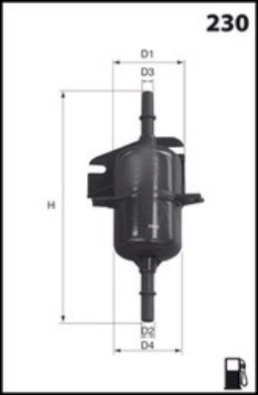 Топливный фильтр MECAFILTER ELE6021