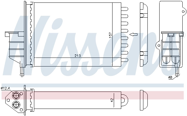 Теплообменник отопление салона AVA QUALITY COOLING FTA6259