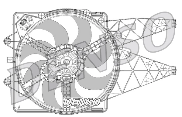 Вентилятор охлаждение двигателя DENSO DER09094