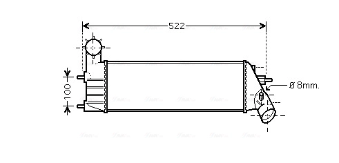 Интеркулер AVA QUALITY COOLING PEA4261