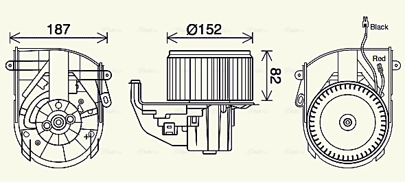 Вентилятор салона AVA QUALITY COOLING PE8414
