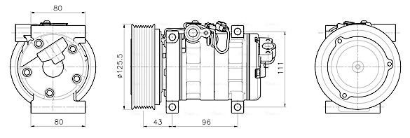Компрессор кондиционер AVA QUALITY COOLING MZAK302