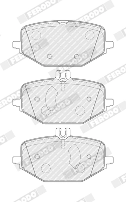 Комплект тормозных колодок дисковый тормоз premier eco friction FERODO FDB5449