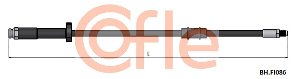 Тормозной шланг COFLE 92.BH.FI086