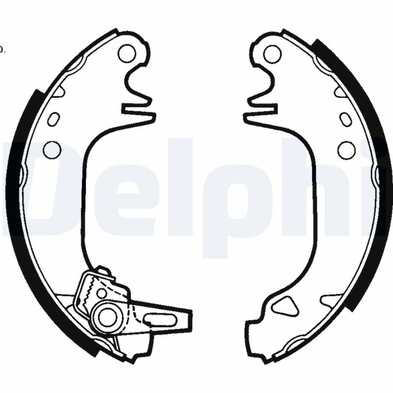 Комплект тормозных колодок DELPHI LS1423