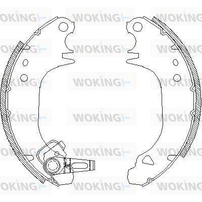 Тормозные колодки WOKING Z4075.00