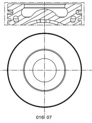 Поршень MAHLE/KNECHT 016 07 10