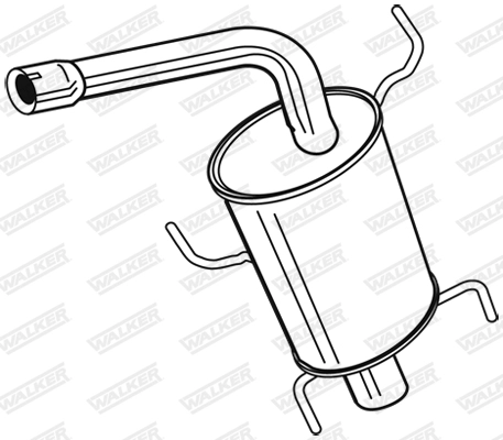 Глушитель выхлопных газов конечный WALKER PRODUCTS 24114