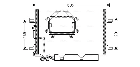 Конденсатор кондиционер AVA QUALITY COOLING MS5562D