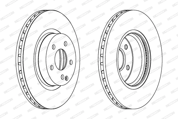 Тормозной диск premier FERODO DDF1263C
