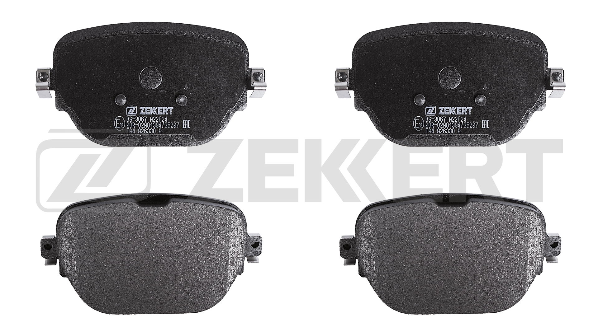 Комплект тормозных колодок дисковый тормоз ZEKKERT BS-3067