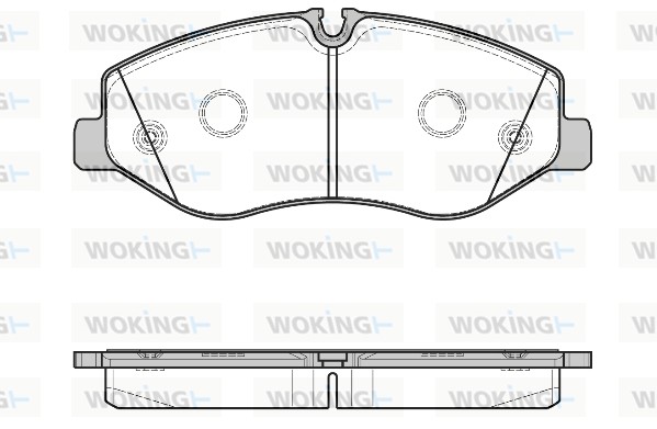Комплект тормозных колодок дисковый тормоз WOKING P17233.00