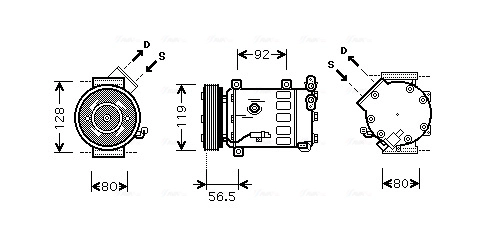 Компрессор кондиционер AVA QUALITY COOLING CNK242