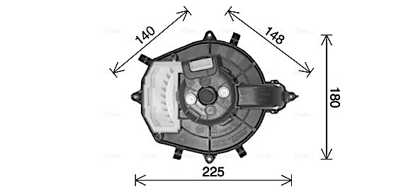 Вентилятор салона AVA QUALITY COOLING CN8316