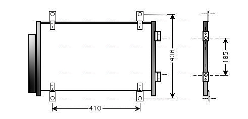 Конденсатор кондиционер AVA QUALITY COOLING FTA5351D