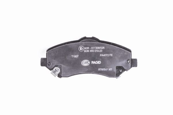 Комплект тормозных колодок дисковый тормоз HELLA/BEHR/PAGID 8DB 355 014-231