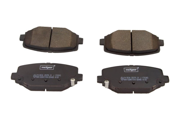 Комплект тормозных колодок дисковый тормоз MAXGEAR 19-3034