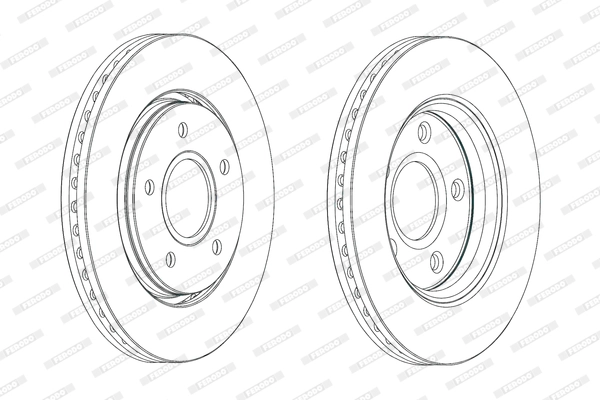 Тормозной диск premier FERODO DDF1807C