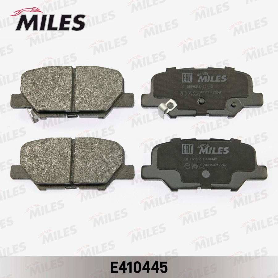 Комплект тормозных колодок дисковый тормоз MILES E410445