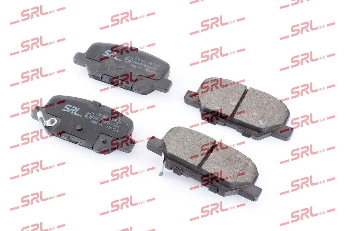 Комплект тормозных колодок дисковый тормоз SRLINE S70-1679