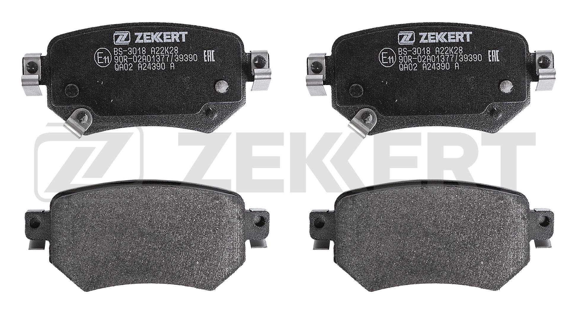 Комплект тормозных колодок дисковый тормоз ZEKKERT BS-3018