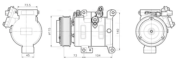 Компрессор кондиционер AVA QUALITY COOLING MZAK303