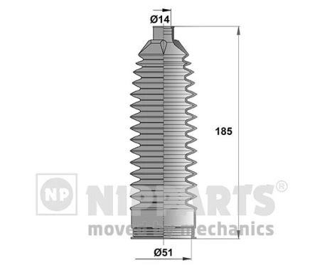 Комплект пыльника рулевое управление NIPPARTS N2843025