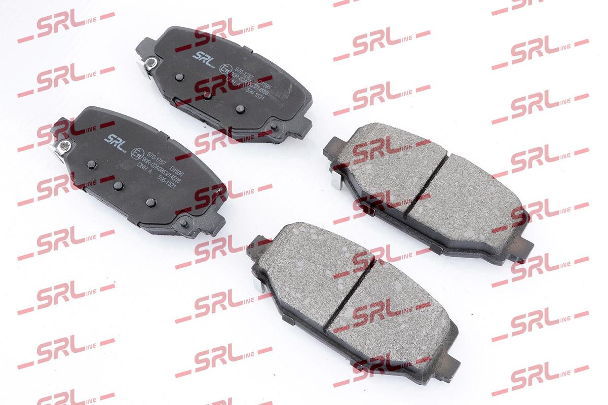 Комплект тормозных колодок дисковый тормоз SRLINE S70-1787
