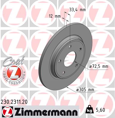 Тормозной диск coat z