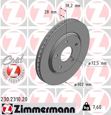 Тормозной диск coat z